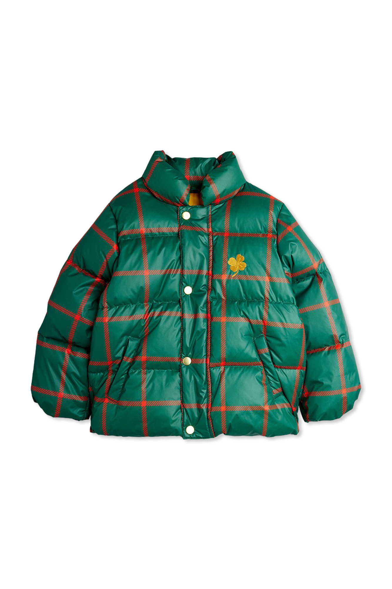 mini rodini jacket ジャケット　116-122 Ritzratz patch puffer jacket Black | Mini Rodini